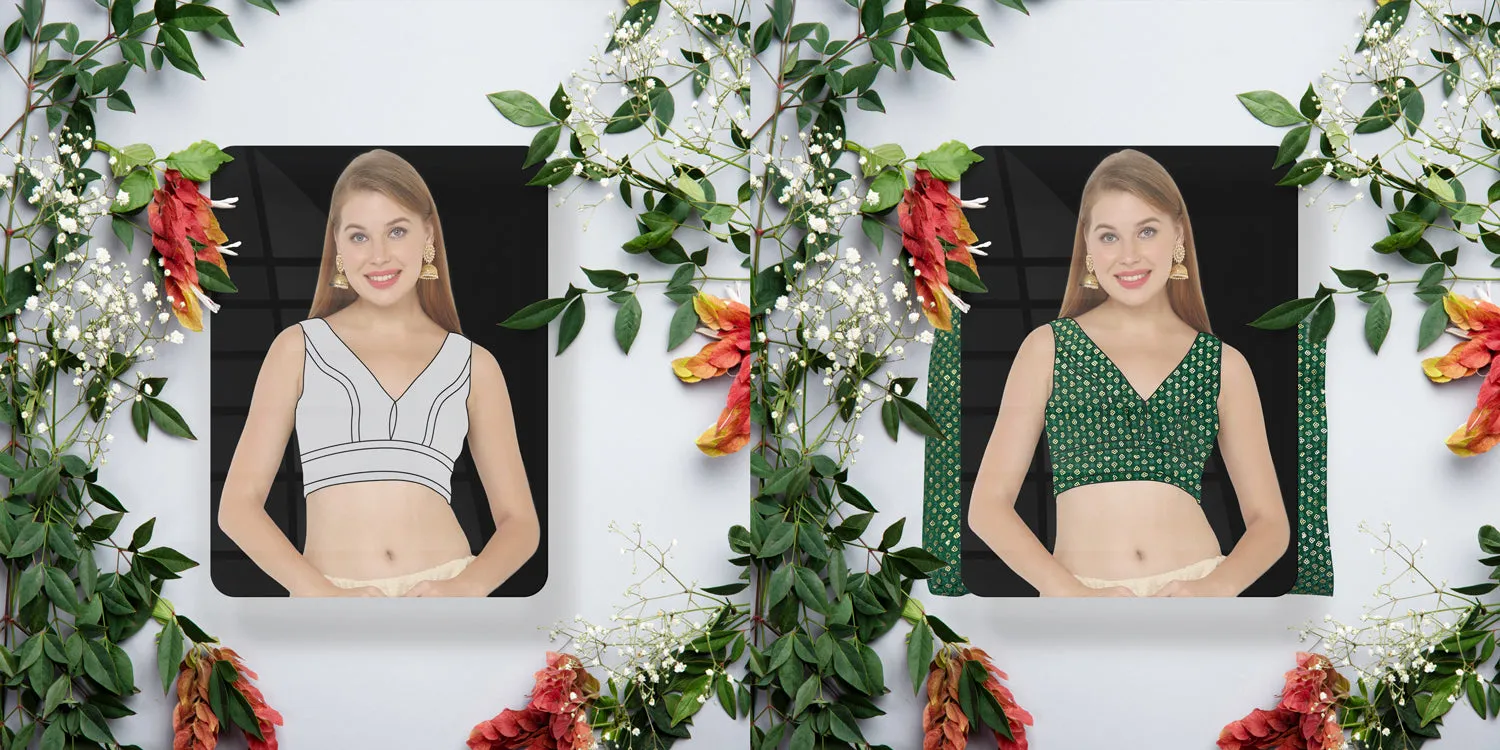 V Neck Blouse Fabric Display Sheet