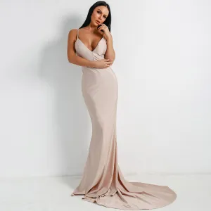 V Neck Sling Backless Dress