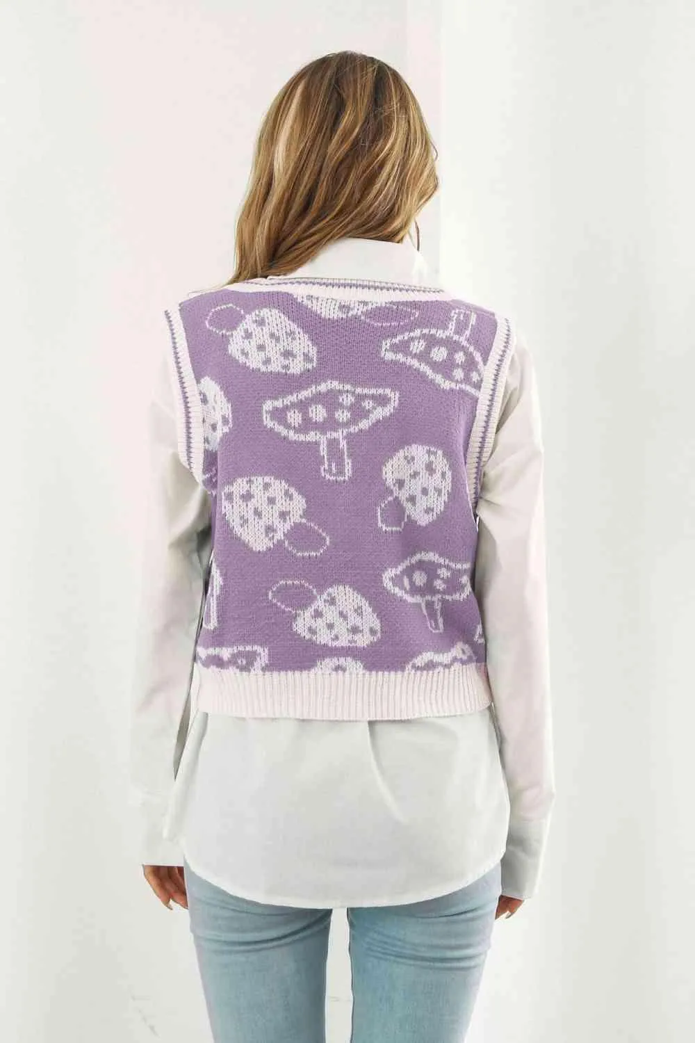 Warm Cover-Up Sleeveless V Neck Sweater Vest