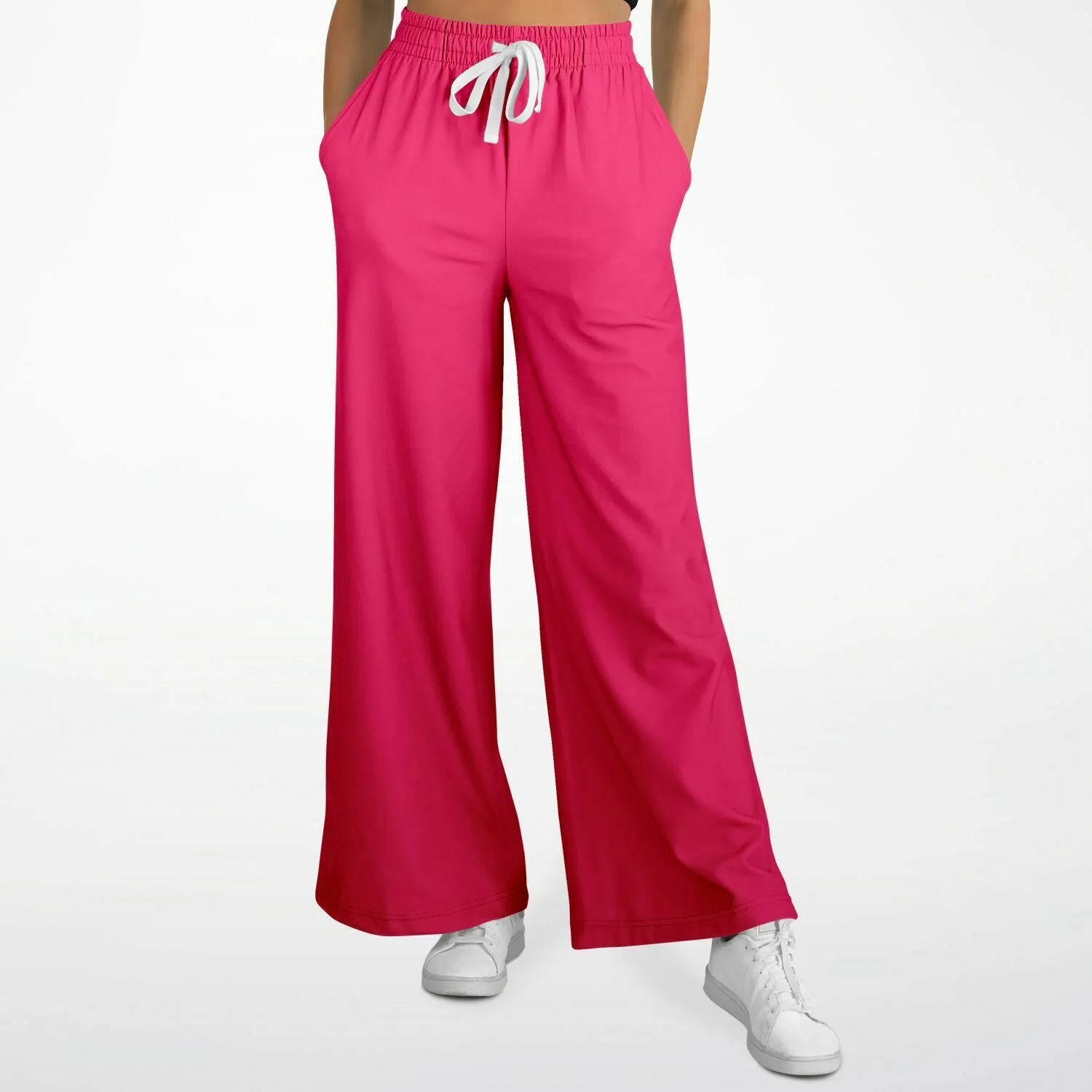 Wide Legged Flare Festival Pants, Scarlet Ombre Hippie Pants