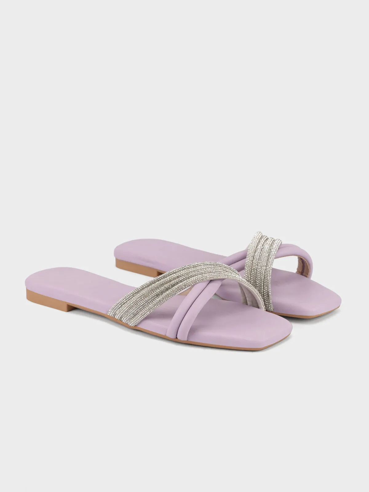 Womens "CELLA" Crossover Stylish Slippers